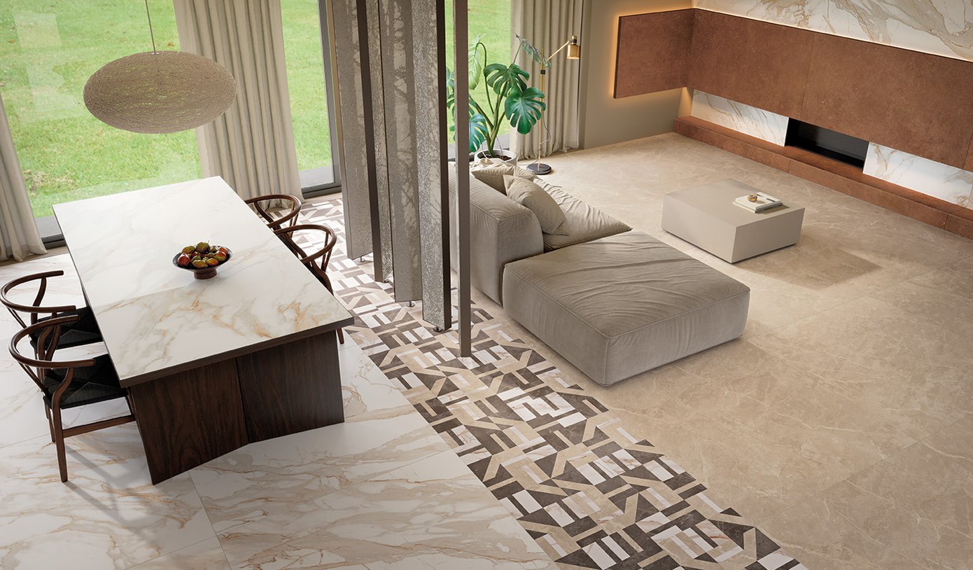 fRDM Carrara / Pietra Grey Deco Mosaico 30x30 FAP Ceramiche