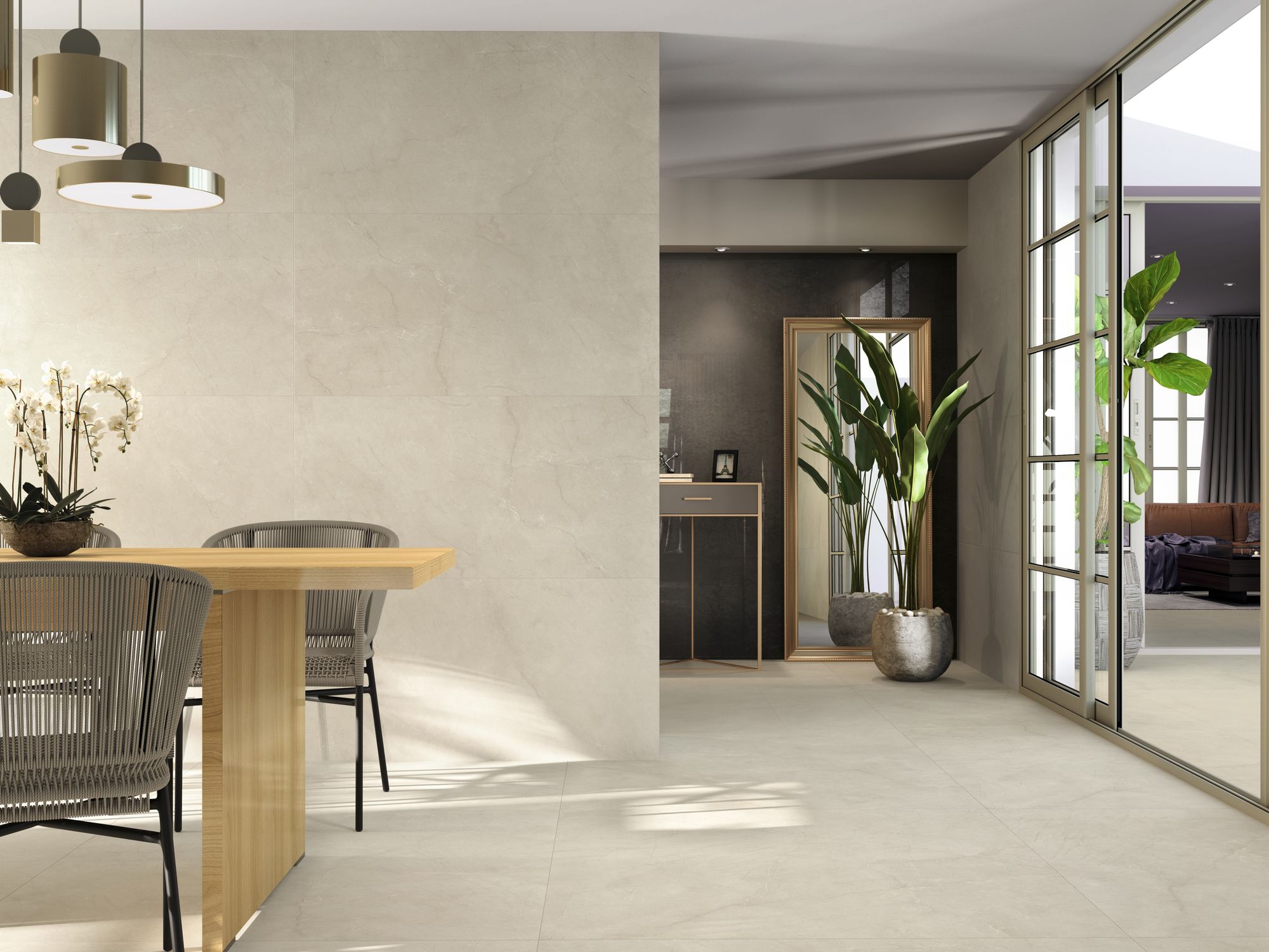 Cream Chamber Natural 120x120 Baldocer