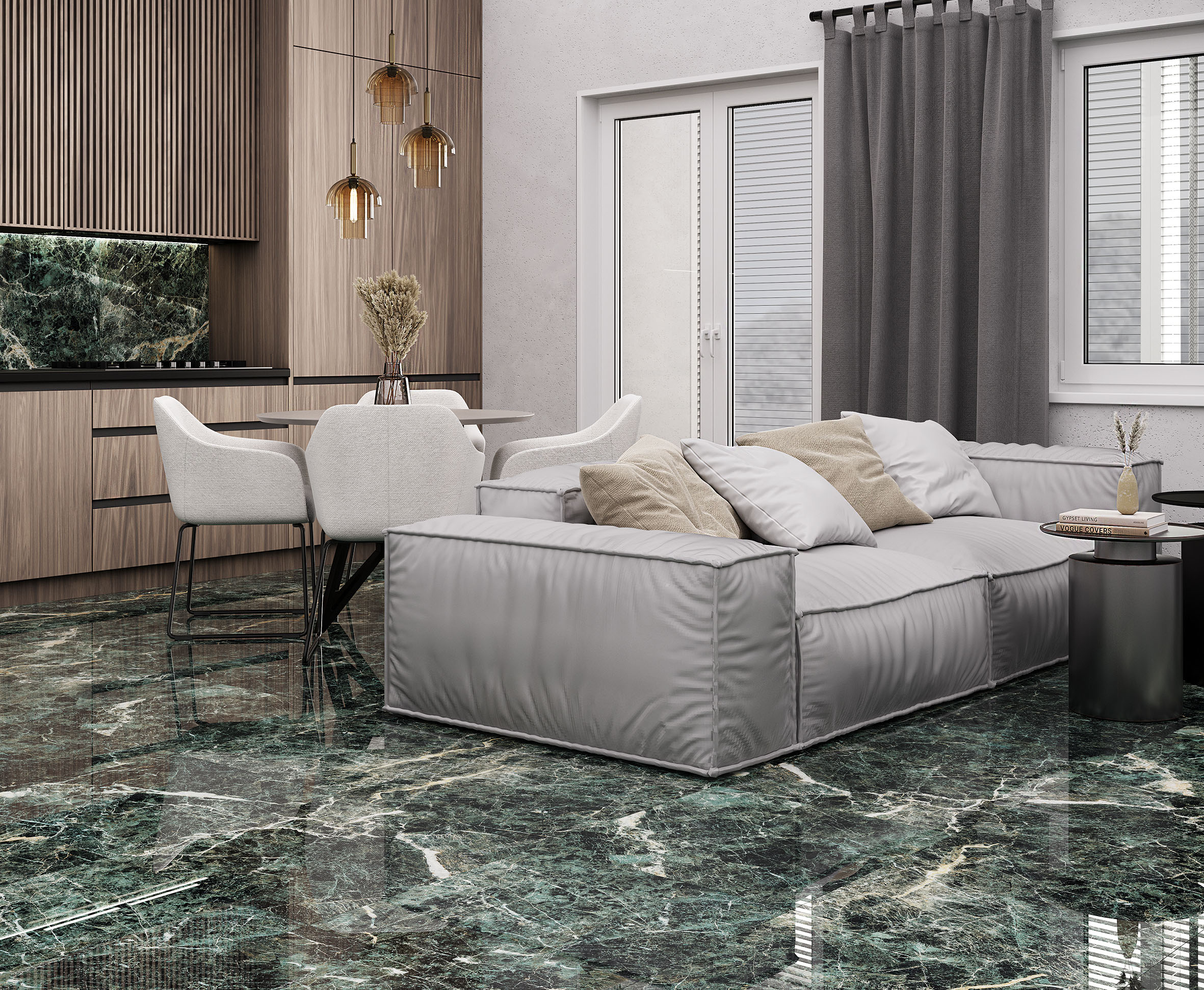 Nembus Green Полированный 60x120 Laparet