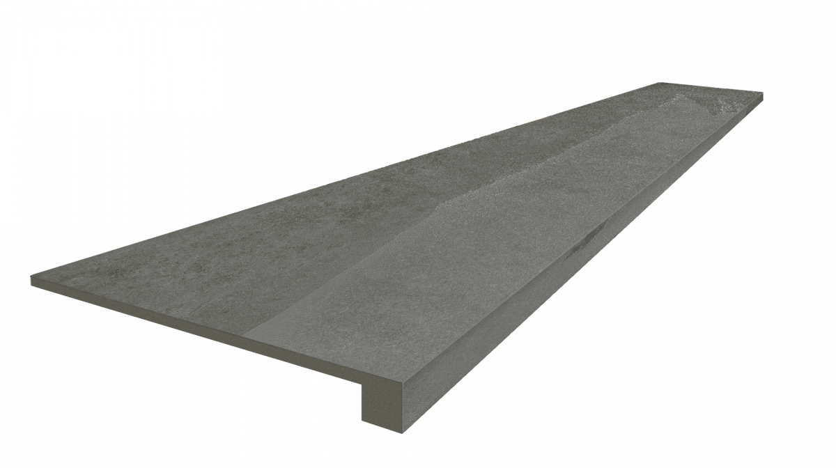 620070002376 Ardesia Grey Scalino Front 33x120 ColiseumGres
