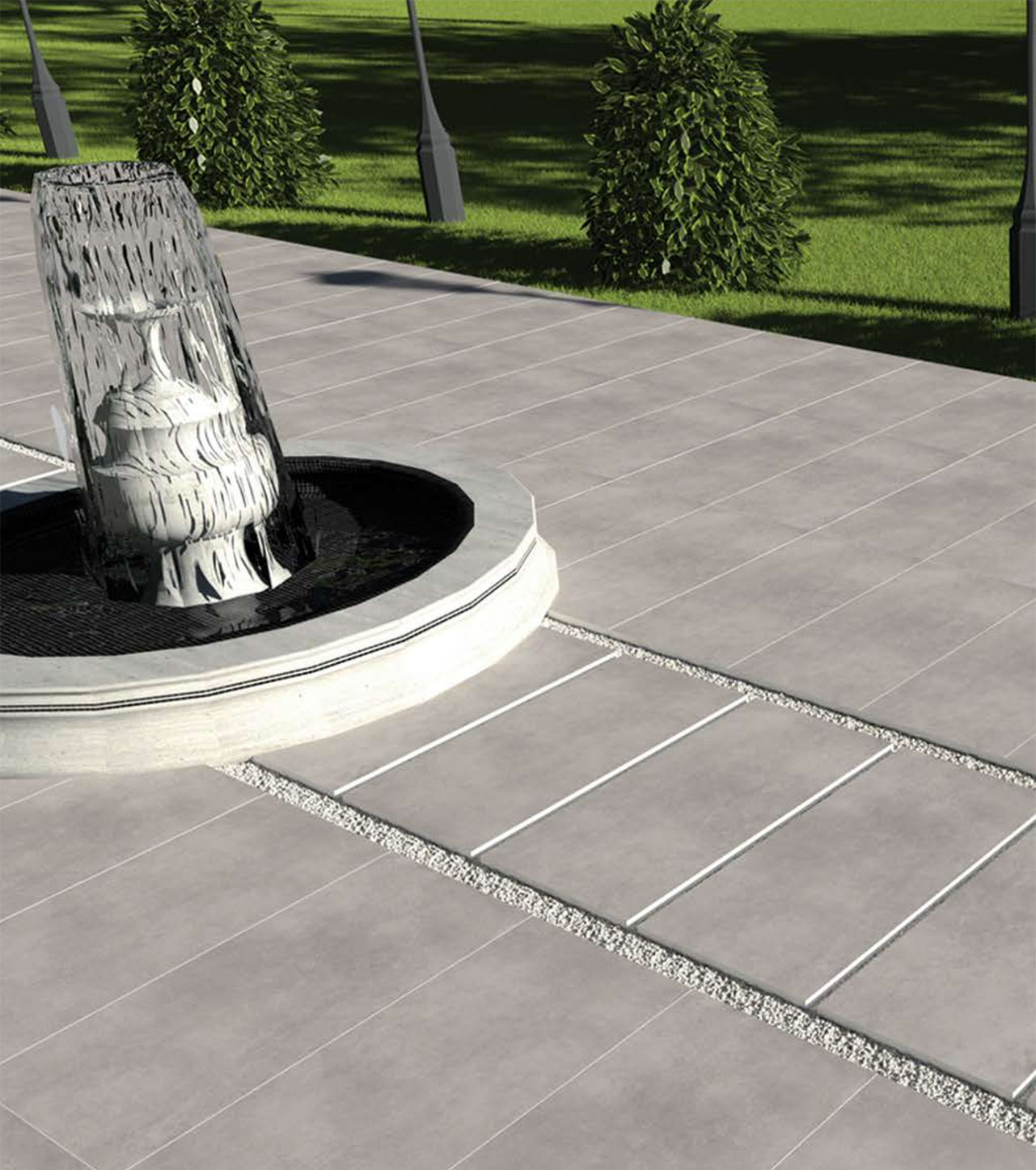 Jupiter Light Gray Matt 60x60x2 Persepolis Tile фото 6