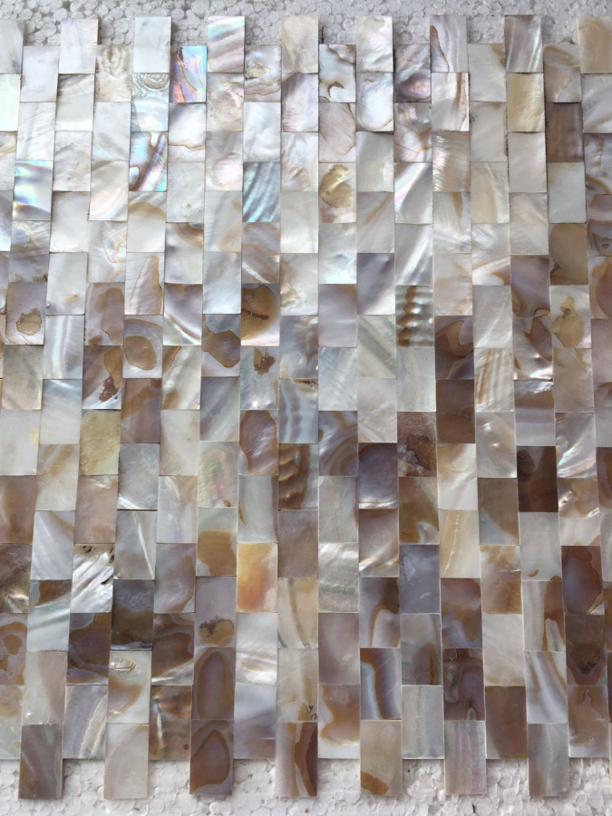 PIX700-2 Мозаика из натурального перламутра 25x15 мм 300х300х2 Pixmosaic