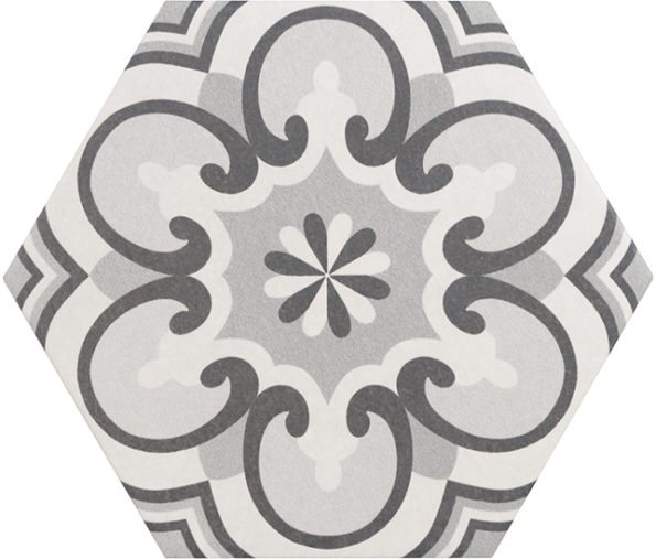21357 Hexatile Harmony B&W 17,5x20 EQUIPE
