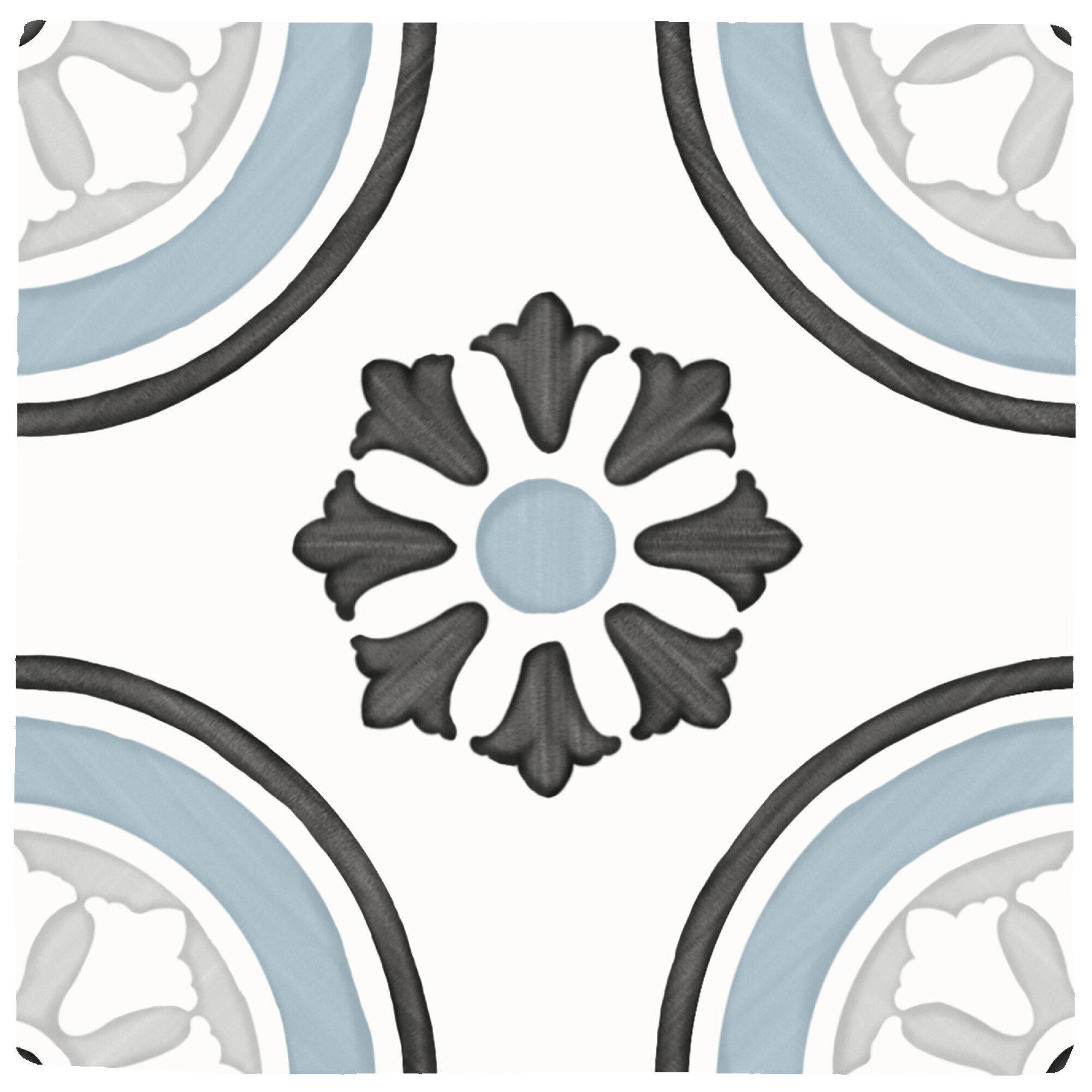 31085 Tanger Blue Dhalia 12.3x12.3 Harmony