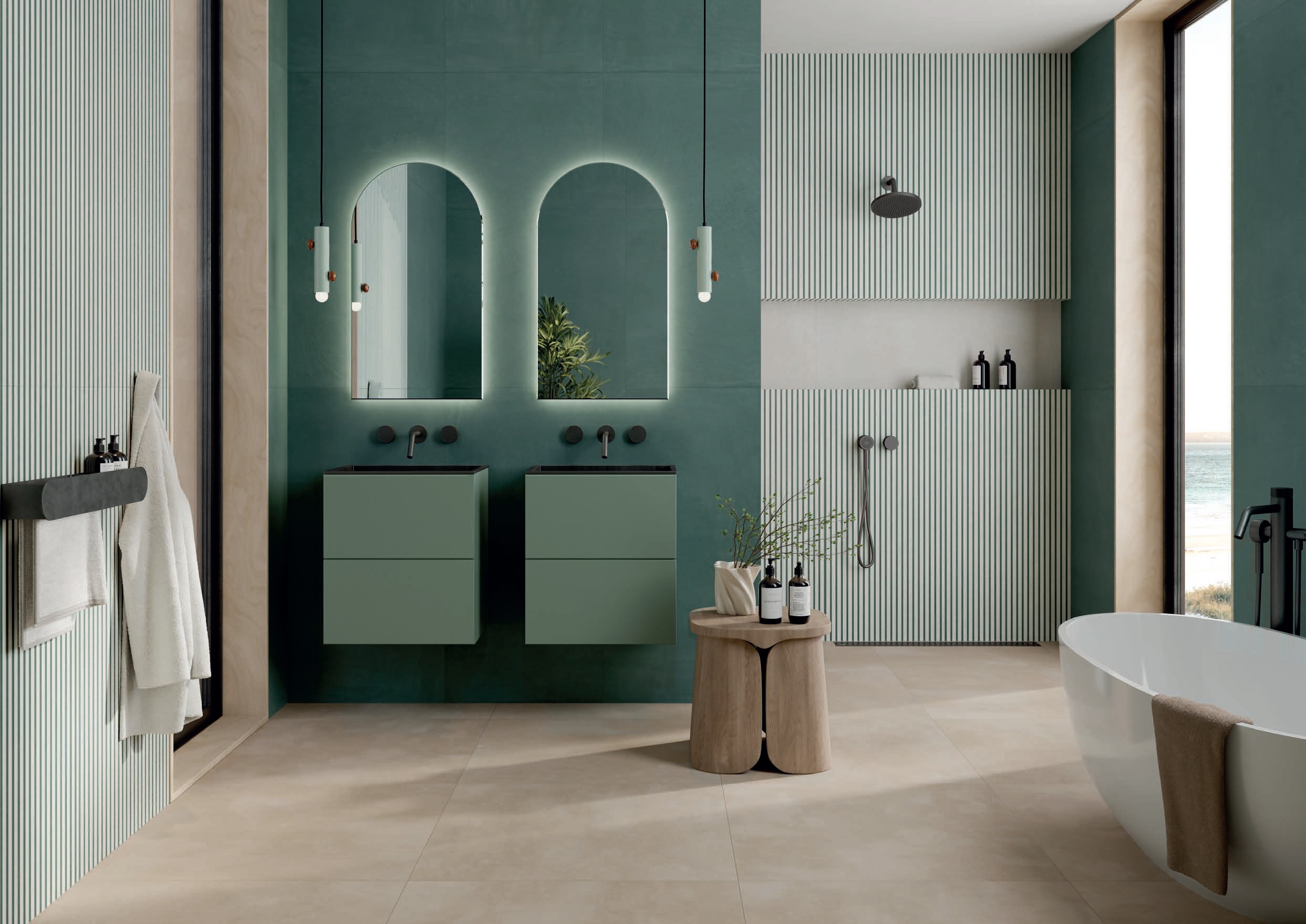 J93264 Ludo Nova 3D Cipria Terra Rett 60x120 RHS (Rondine) Ceramiche фото 4