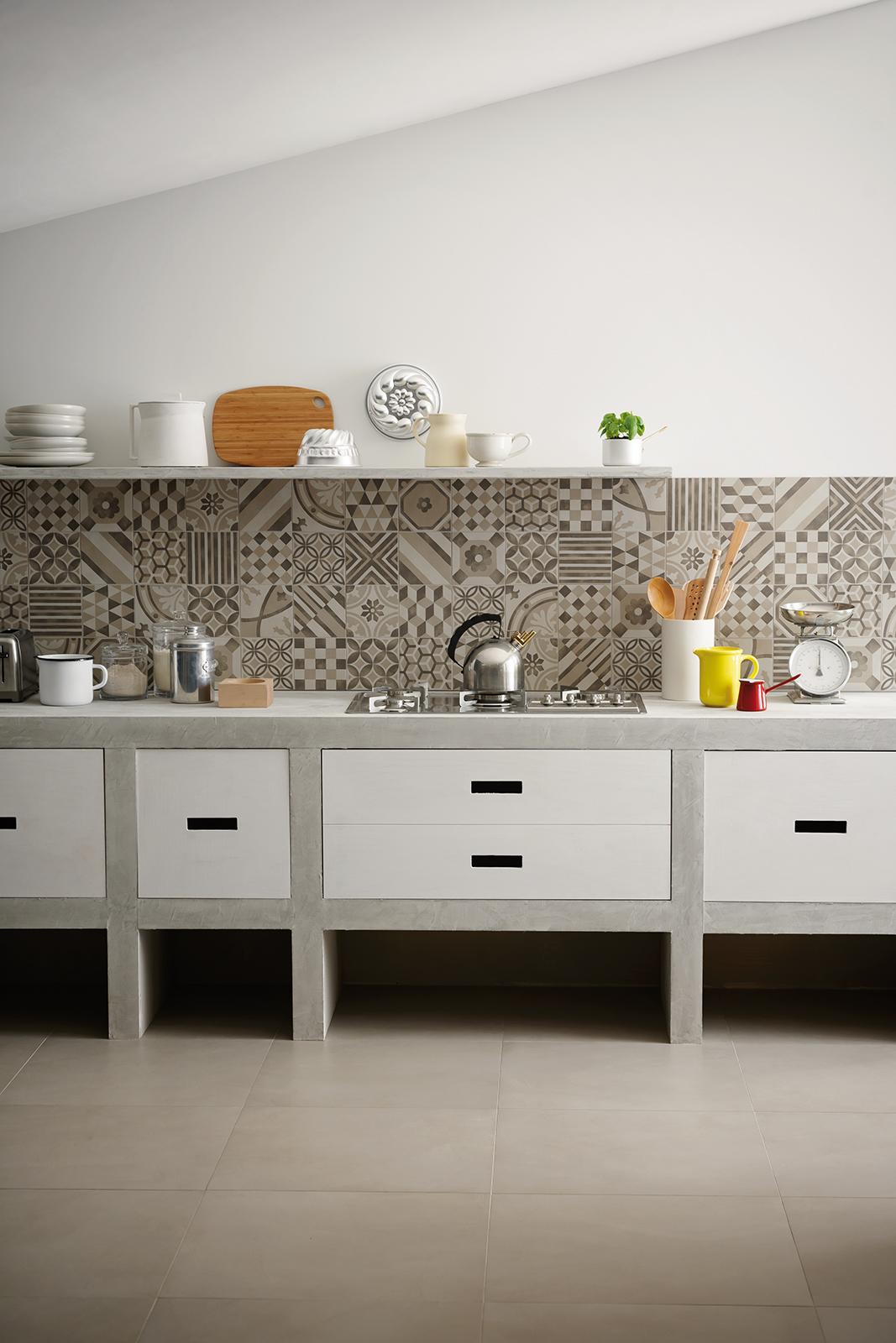 MM58 Block Grey Rett 90x90 MARAZZI Italy