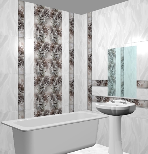 Джерси декор белый 30x60 Beryoza Ceramica