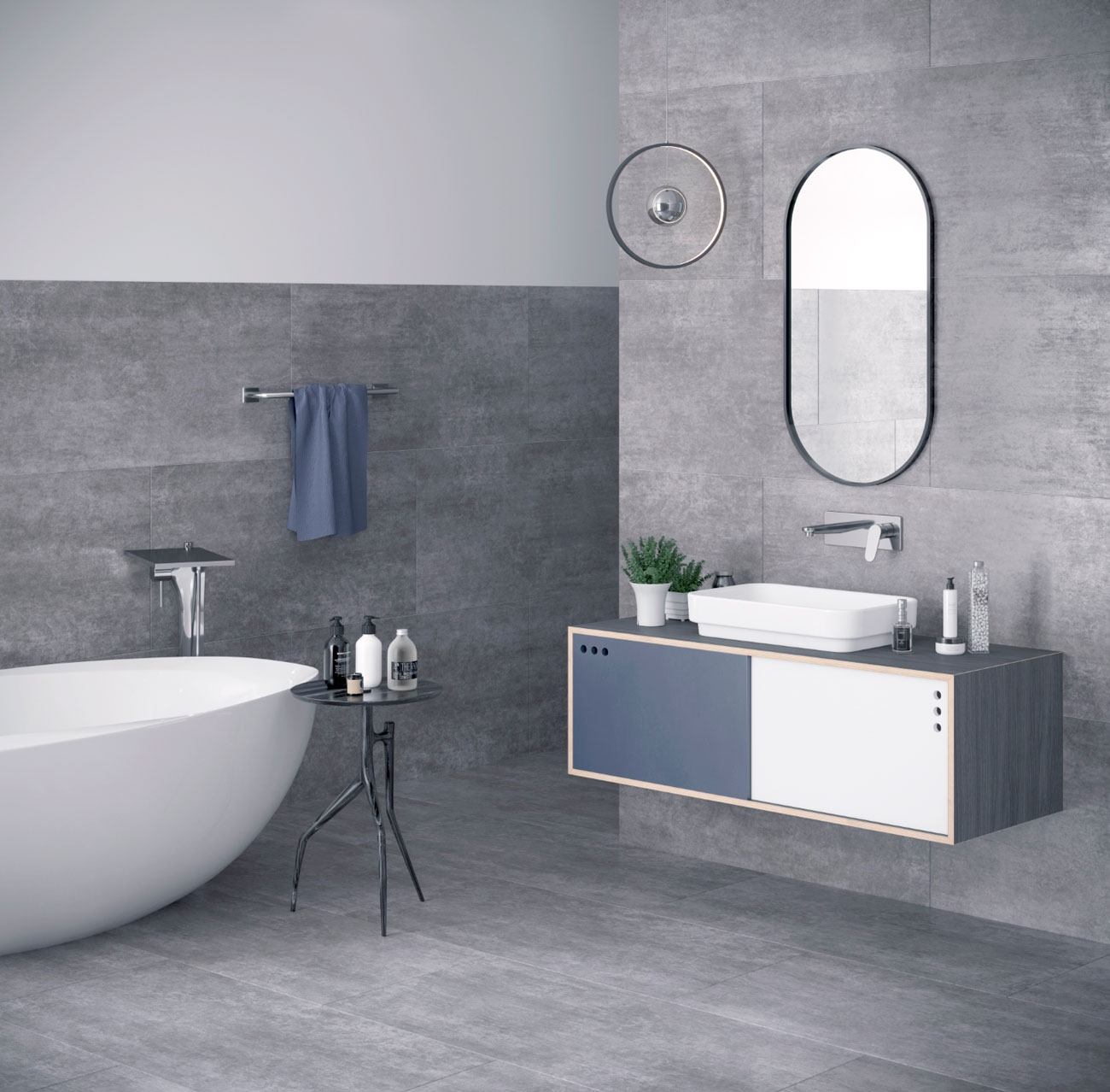Giovanni grey light PG 01 60х120 Gracia Ceramica