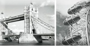 Monocolor Composicion London Calling B 15х22.5 Absolut Keramika