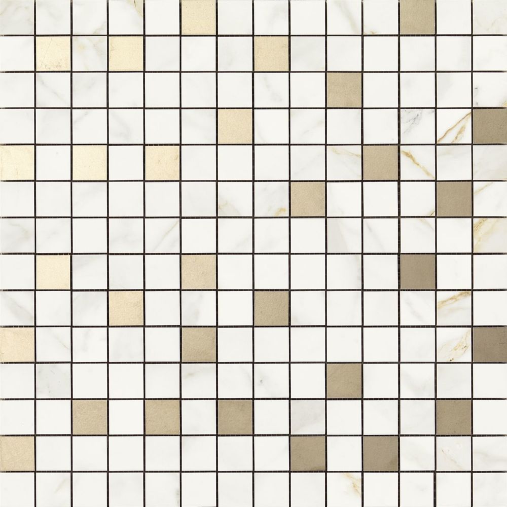 R4ZU Bistrot Mosaico Calacatta Michelangelo 40*40 Ragno Marazzi