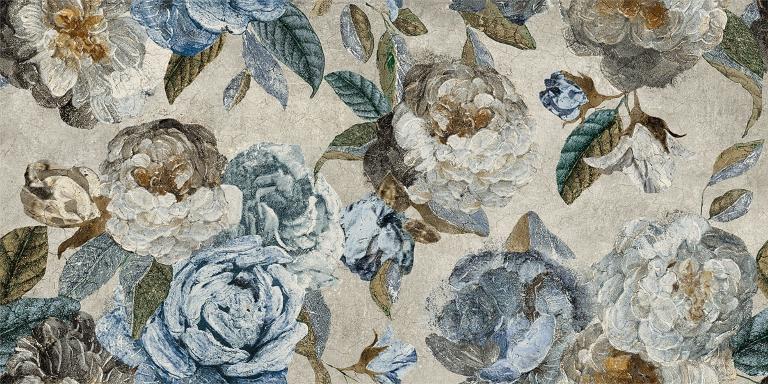 133481 Alchymie Flowery Grey Nat Ret 60x120 Naxos