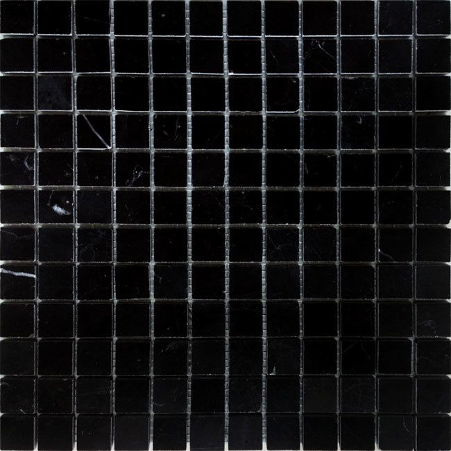Pietrine Nero oriente POL 2.3x2.3 29.8x29.8x7 Caramelle Mosaic