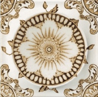 Monocolor Mix Circle Classic Cream 10х10 (14 дизайнов) Absolut Keramika