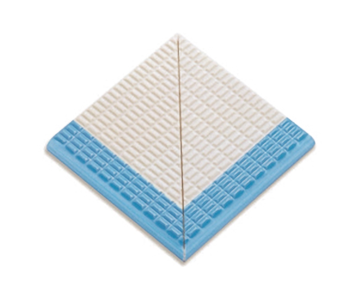 21211 DK Petit Carre Наружный угол плитки с буртиком Light Blue-Unglazed 12x12 Serapool