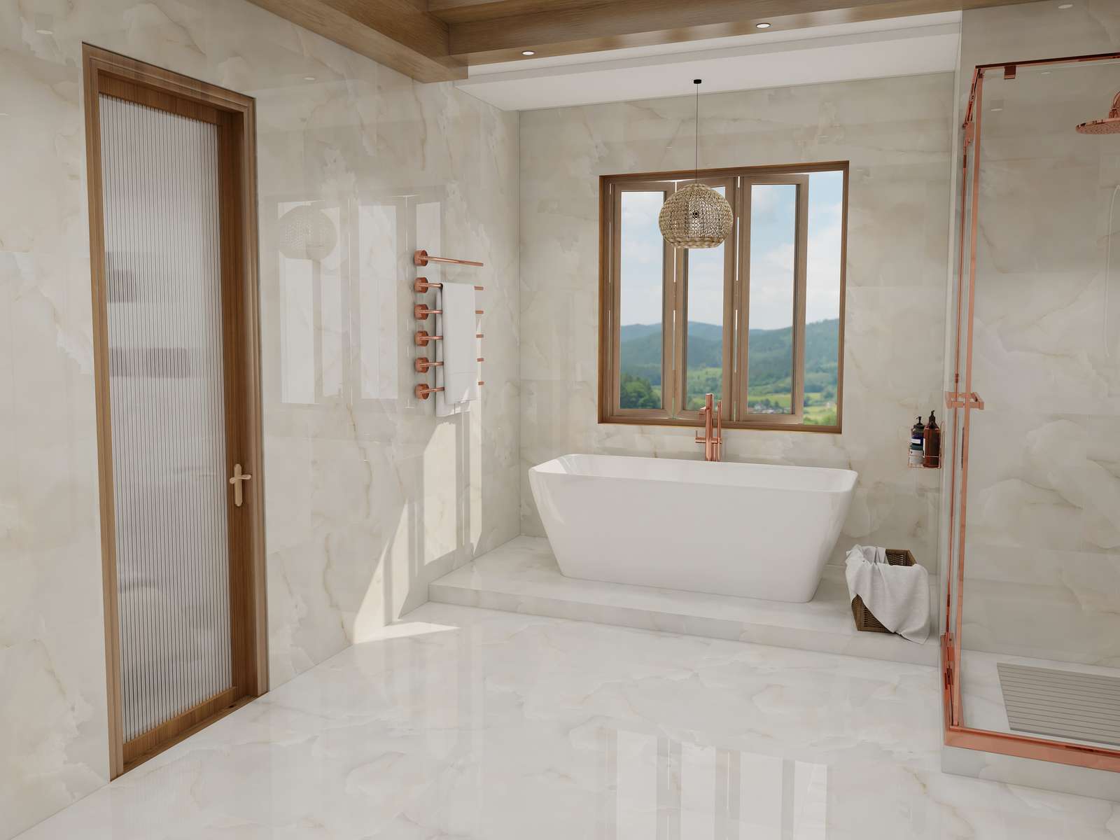 Bruni Onix Bianco Glossy 60x120 Velsaa