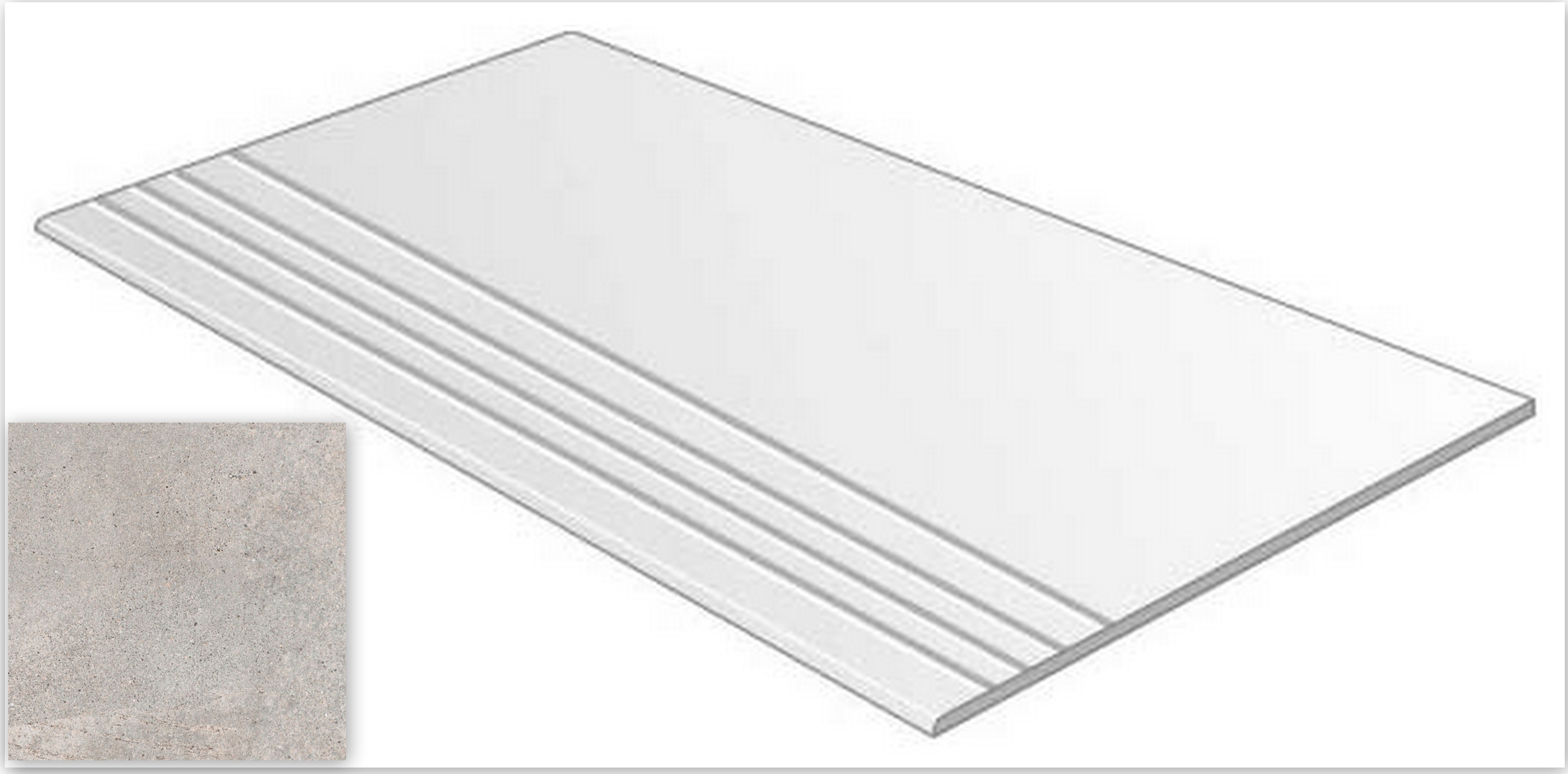 Ribadeo Peldano Gris 30x30 VIVES