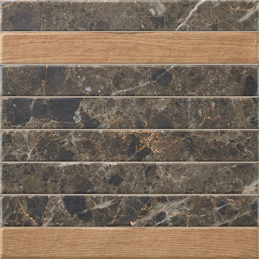 Capri Brick Black Mix 35x35 La Platera