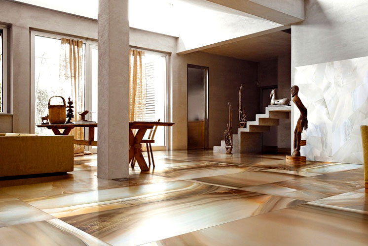 739966 ALABASTRI Bamboo Mosaico 3D 3x3 Lap Ret 30x30 Rex Ceramiche