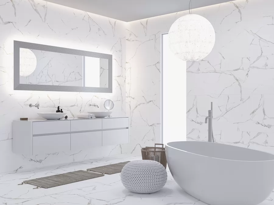 410202 Grace Elara Glossy 60x60 LMN Tile фото 18