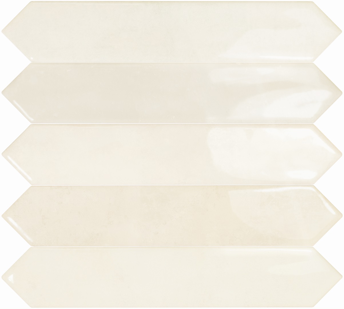 130063 Spark Picket Ivory Glossy 4.3x24.3 DNA Tiles фото 2