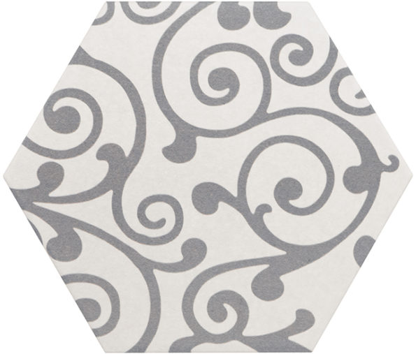 21357 Hexatile Harmony B&W 17,5x20 EQUIPE