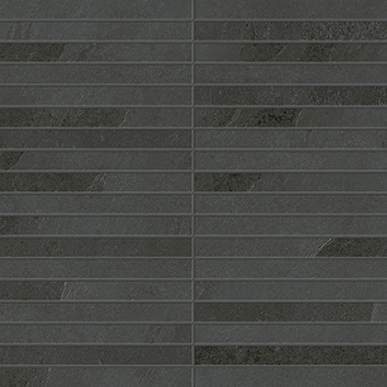 610110001035 Ardesia Black Mosaico Strip 30x30 ColiseumGres
