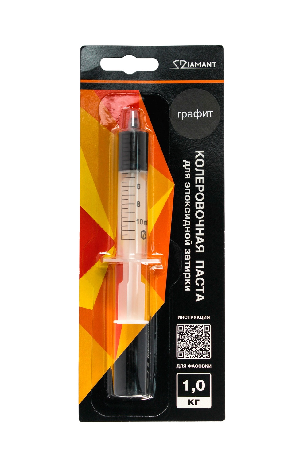 Паста колеровочная для эпоксидной затирки 028 Графит 1кг Diamant