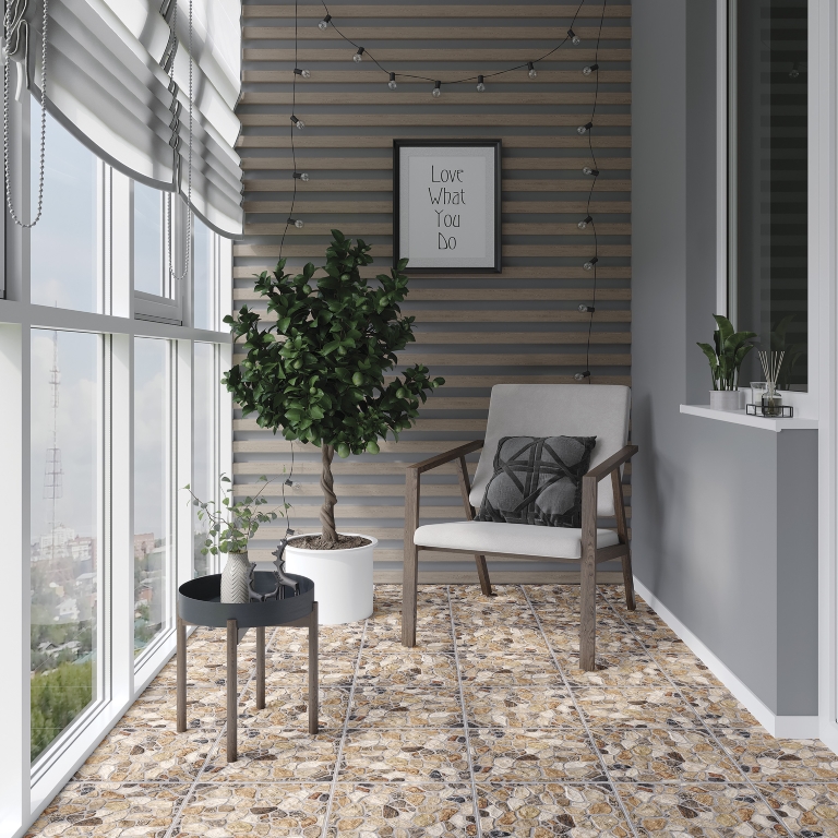 16431 Rento бежевый R12 29,8х29,8 Cersanit