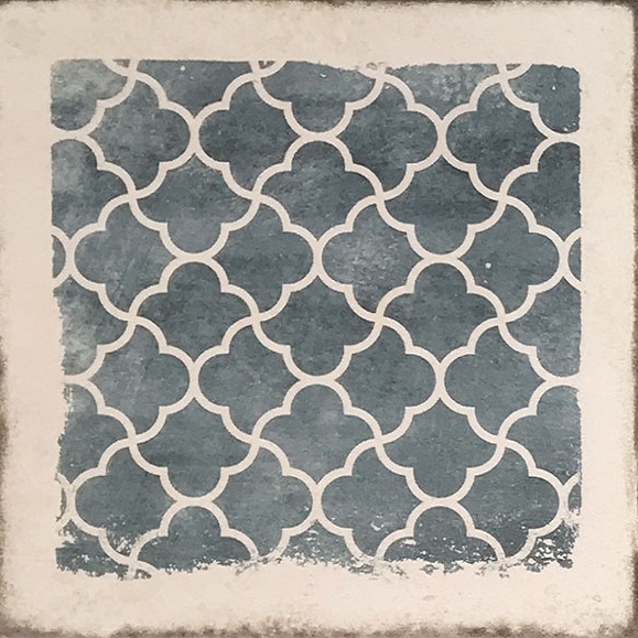 TOSCANA MATT BLUE DECO 20X20 Decocer