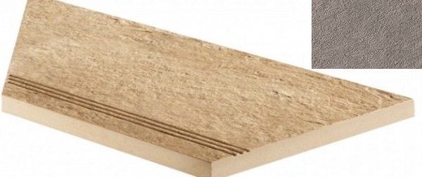620040000054 Cliff Grigio Gradino Lineare Angolo Sx 30x60 Atlas Concorde Russia