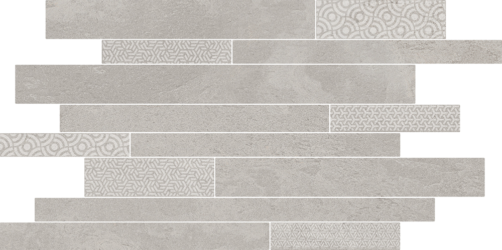 SBM009/SG458320 Ламелла серый светлый мозаичный 50,2x25x8,5 Kerama Marazzi