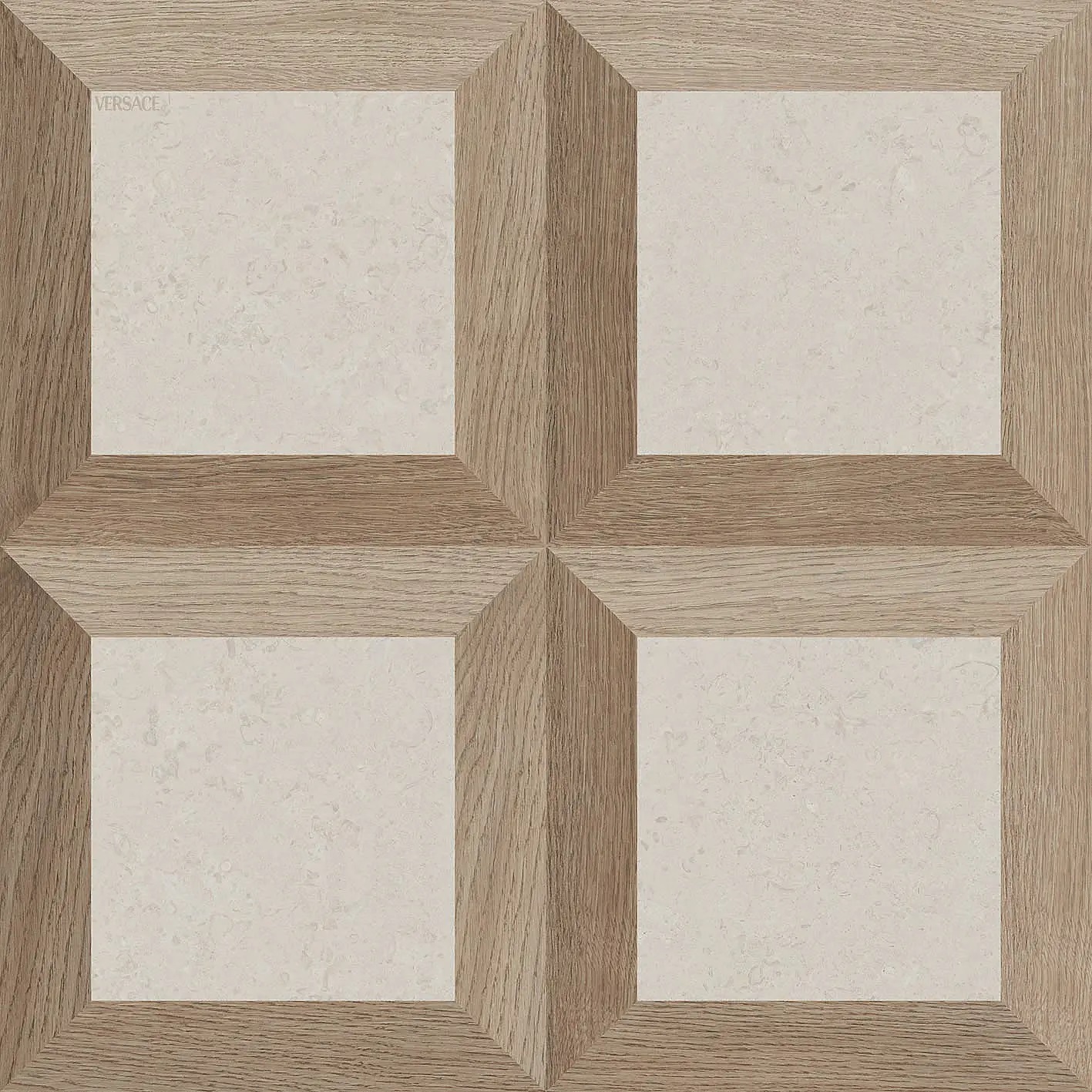 PF60017066 V Stone Frame White Nat Rett 8.5mm 60x60 Versace (Gardenia Orchidea) фото 4