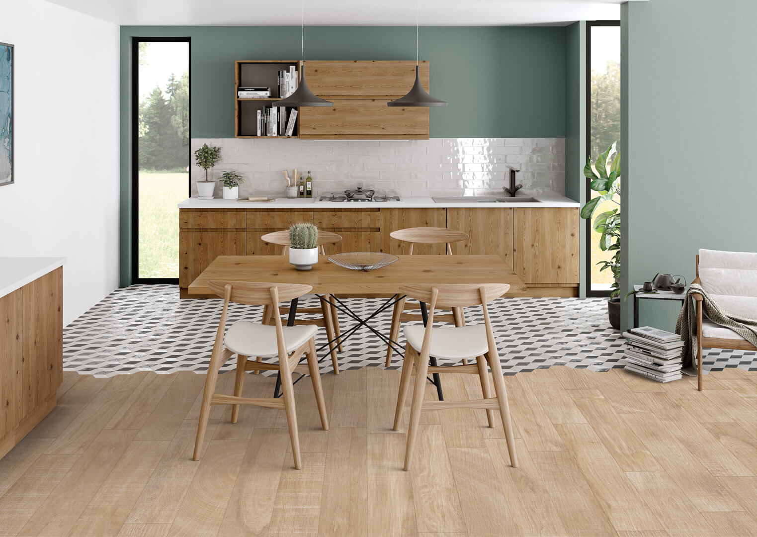 Artwood Chevron Nut R11 120x60 Ibero