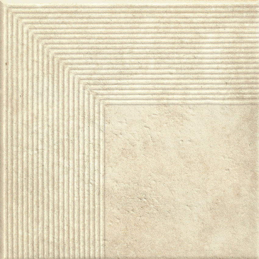 Scandiano Beige Ступень угловая структурная 30х30 Paradyz