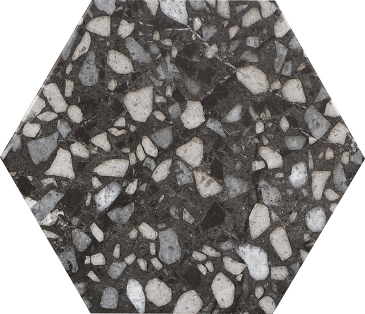 TERAZZO BLACK 23X27 Durstone