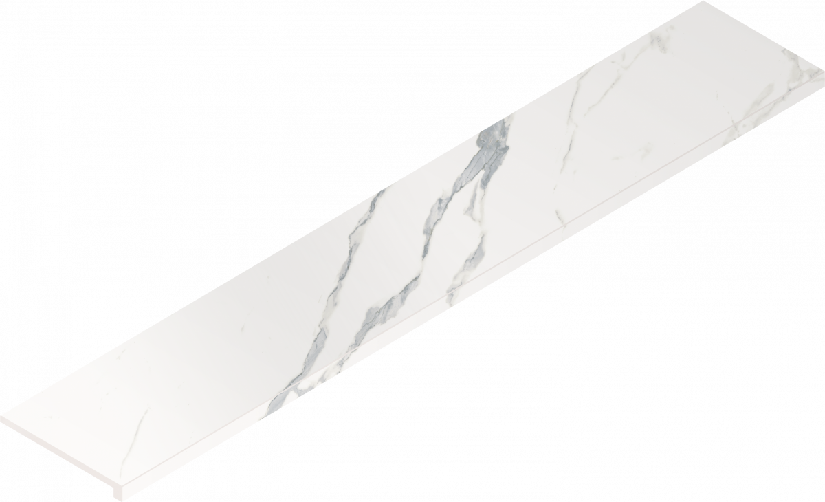 620070002621 Stellaris Statuario White Scalino Angolare Dx 33x160 Italon
