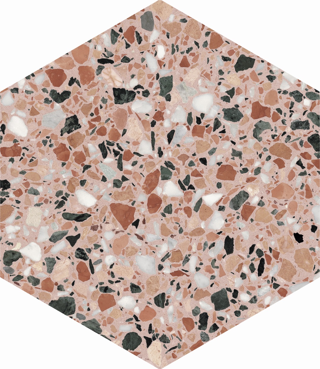 123383 Terrazzo Earth 32x36.8 DNA Tiles