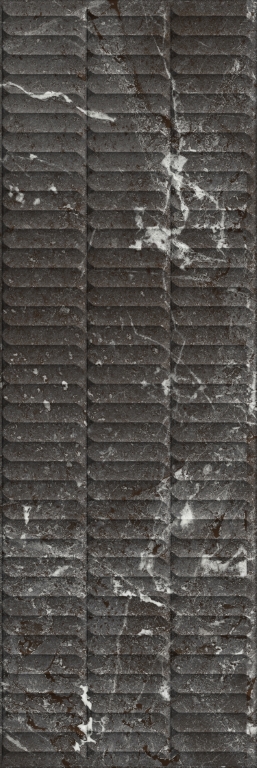 KM3090B0170R Тубкаль чёрный глянцевый структура обрезной 30x89,5x1,05 Kerama Marazzi