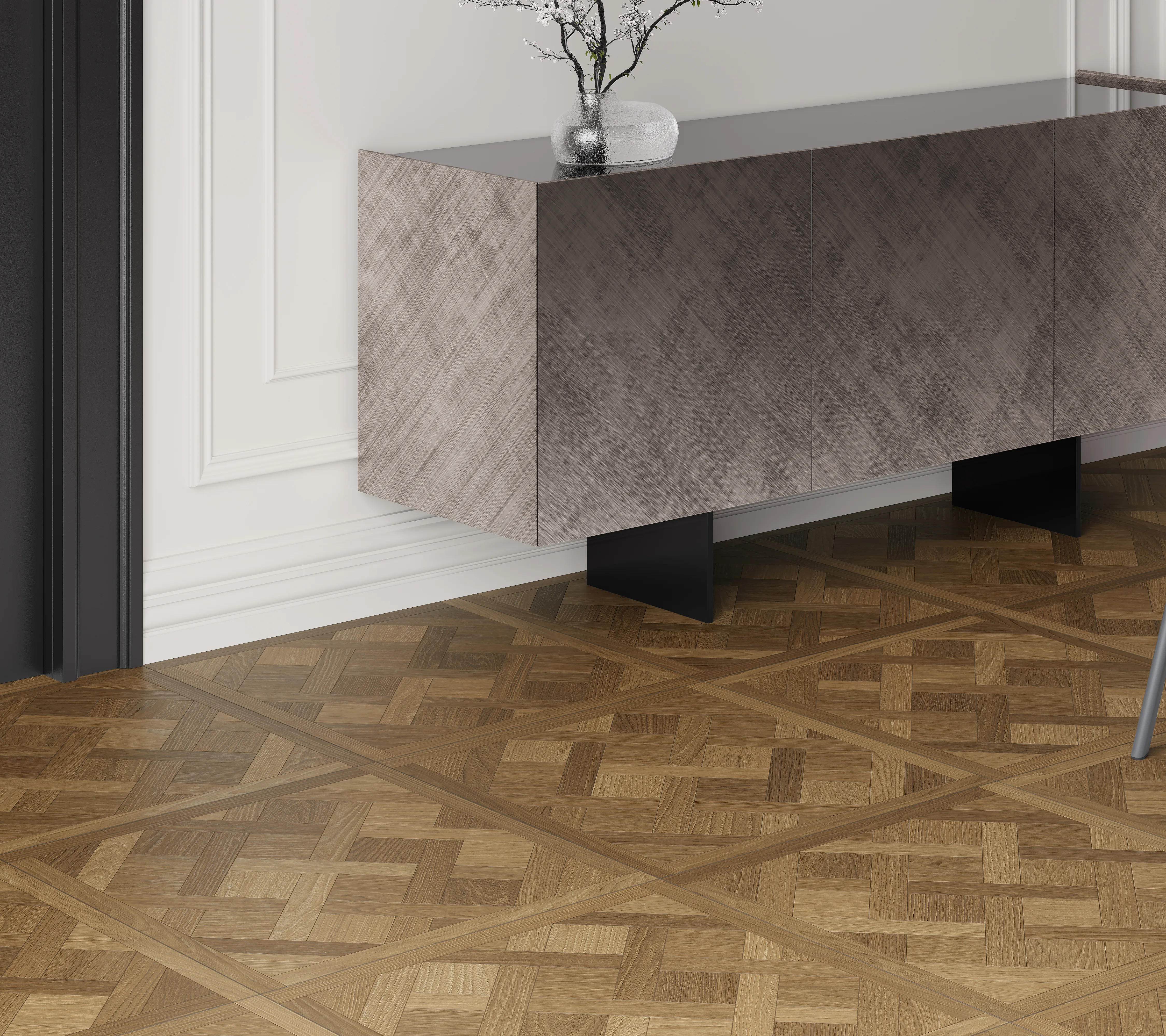 CR6060G0141R8 Паркет Версаль бежевый матовый+гл. чернила 59,5х59,5 Ceradim фото 10