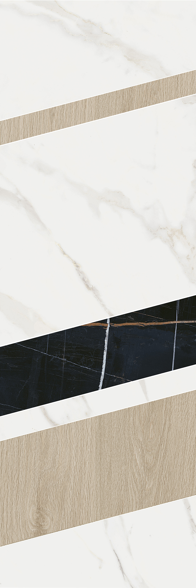 ID129 Декор Бертран 1 микс 40x120 Kerama Marazzi