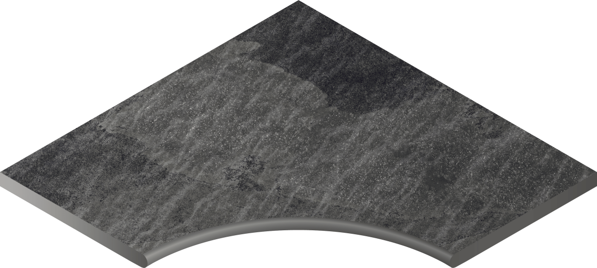 620090000409 Titanio Bordo Angolare Round 30 60x60 Italon