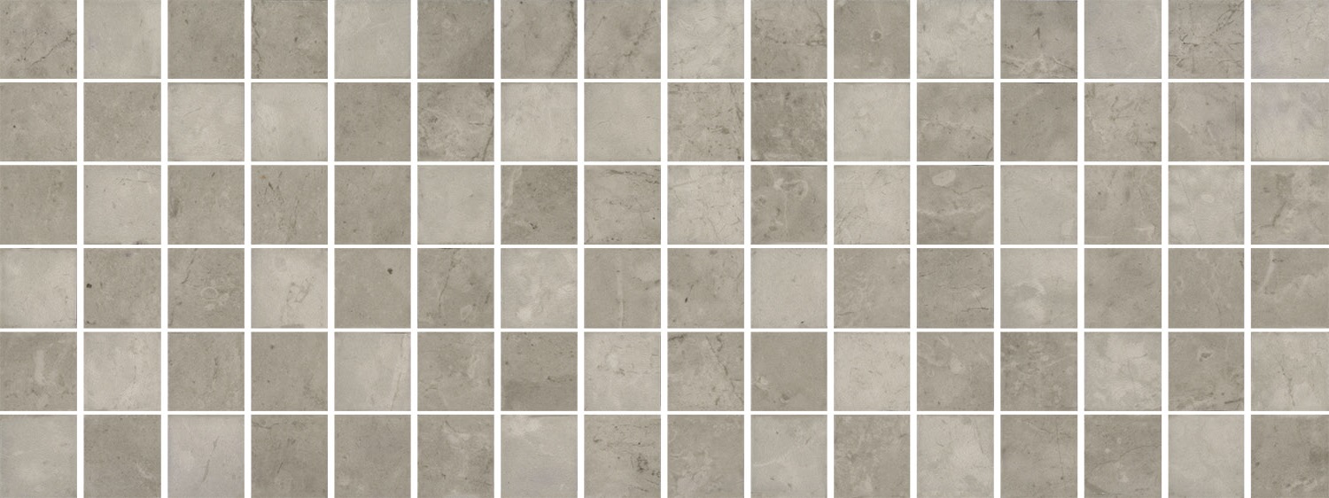 MM15150 Декор Монсанту мозаичный серый светлый глянцевый 15х40 Kerama Marazzi