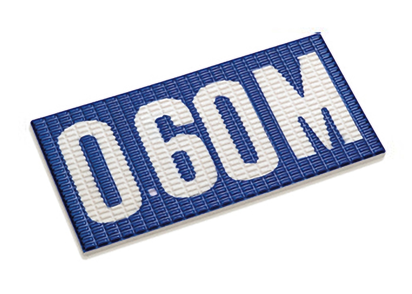 22207 Цифровая надпись на плитке Antislip с сетчатой поверхностью Unglazed-Cobalt 12x24,5 Serapool