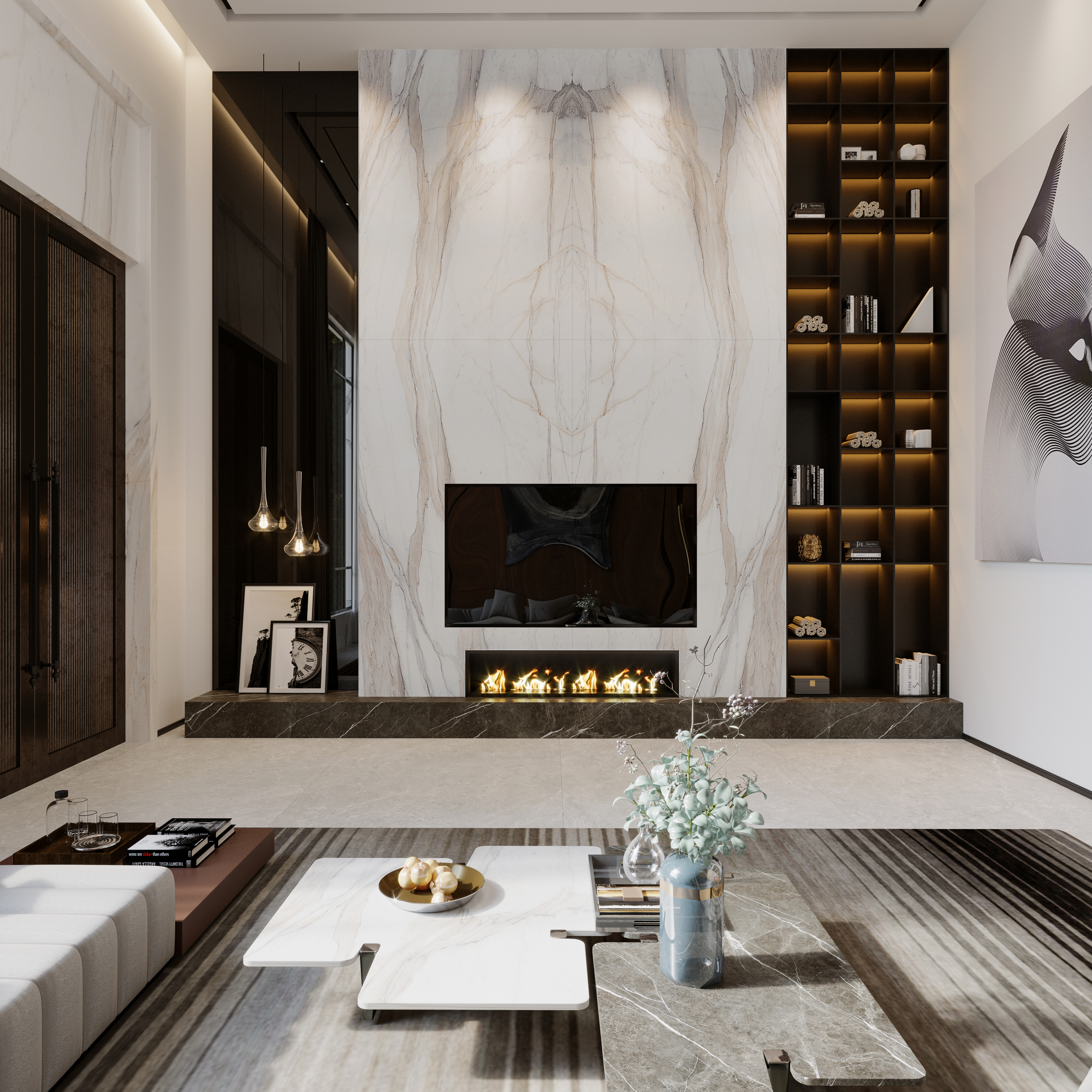 Tuscany Gold Satin Спеченный камень 1600x3200x6 Delfone фото 8