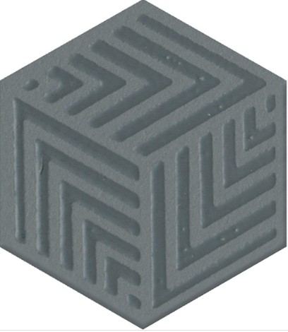 OS/D241/63010 Декор Агуста синий 6х5,2 Kerama Marazzi