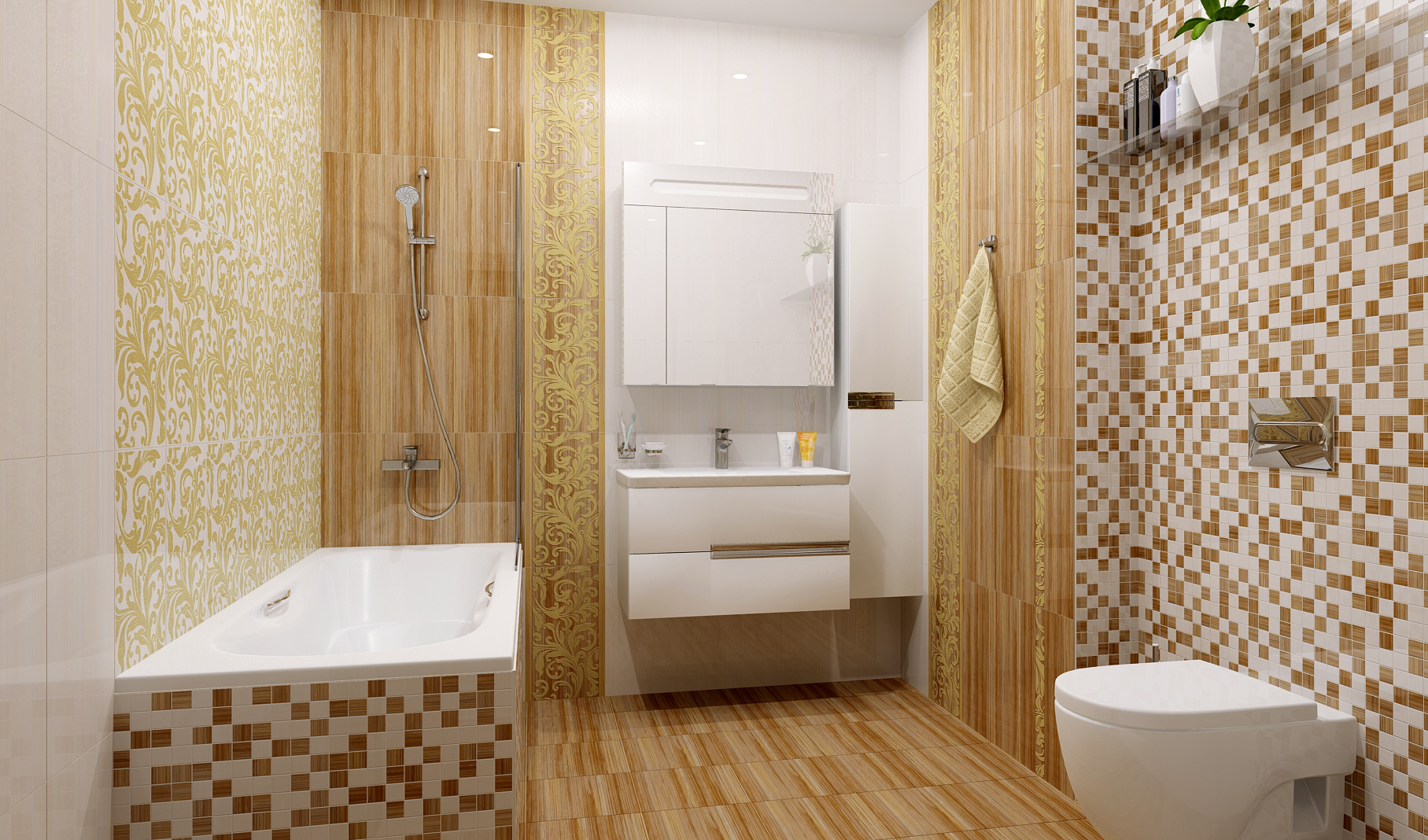 Декор Ампир бордовый 25х50 Laparet