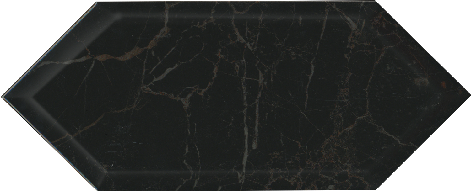 35010 Келуш грань черный глянцевый 14х34 Kerama Marazzi