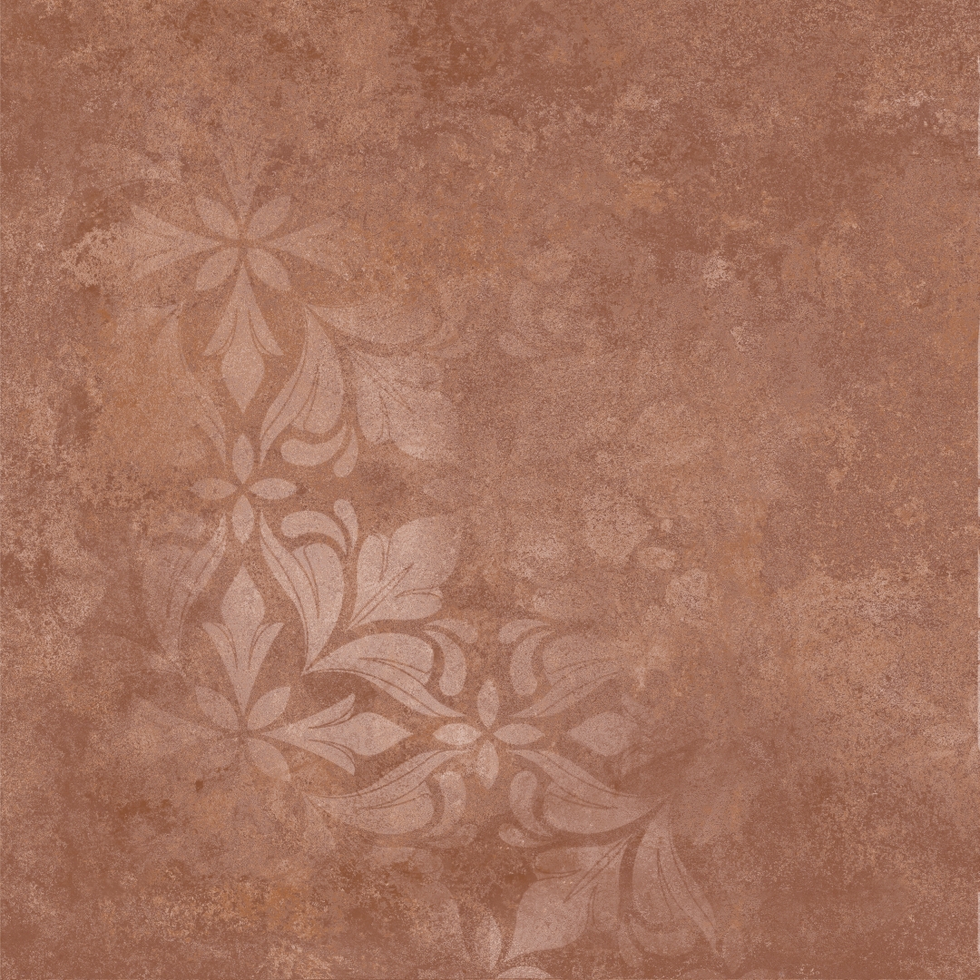 KM4040G0071N Хадду красный матовый декорированный 40,2x40,2x0,8 Kerama Marazzi