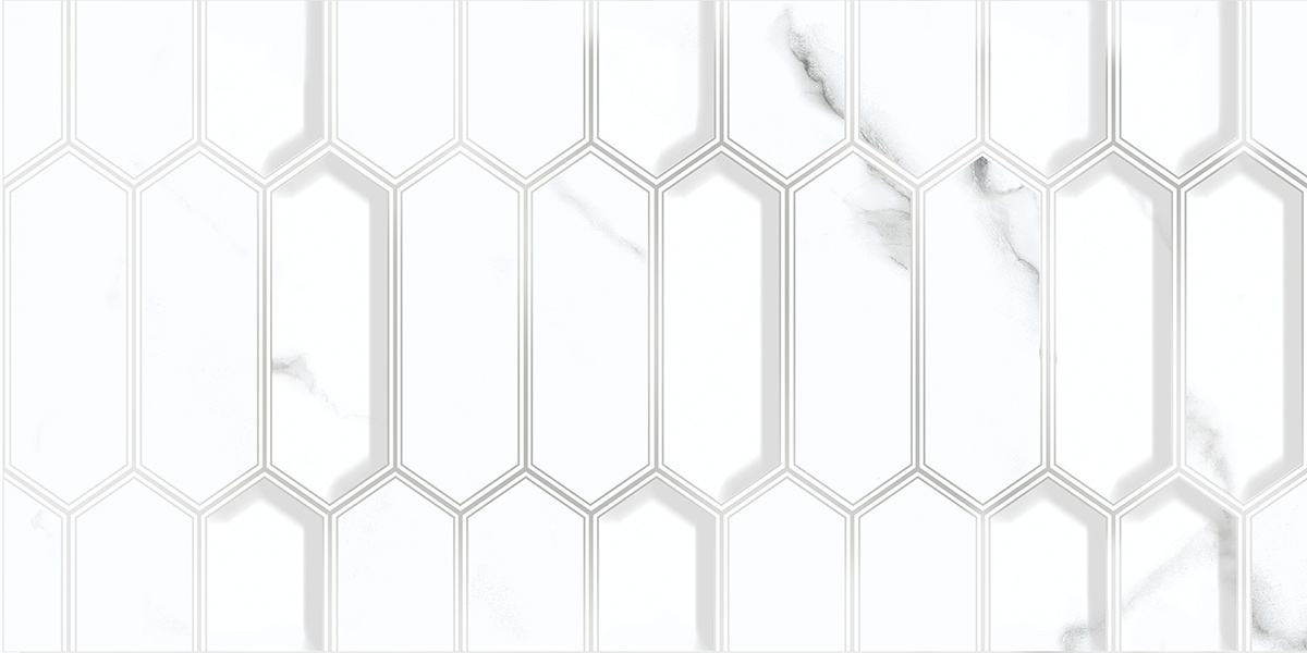 Calacatta Opaco Diamond 31.5x63 Azori
