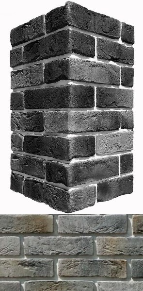 300-85 Лондон брик угол 9х22x6.5 White Hills